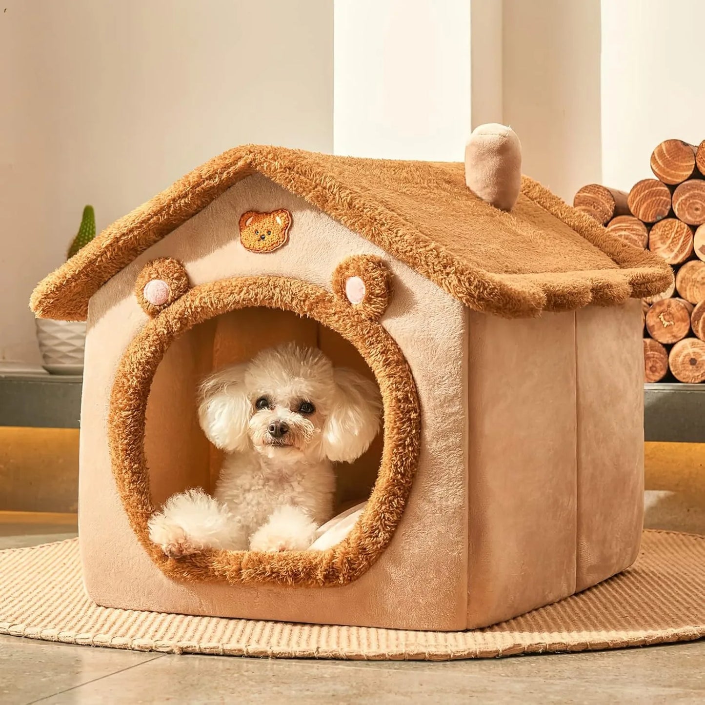 Cozy Indoor Pet Shelter with Soft Cushion