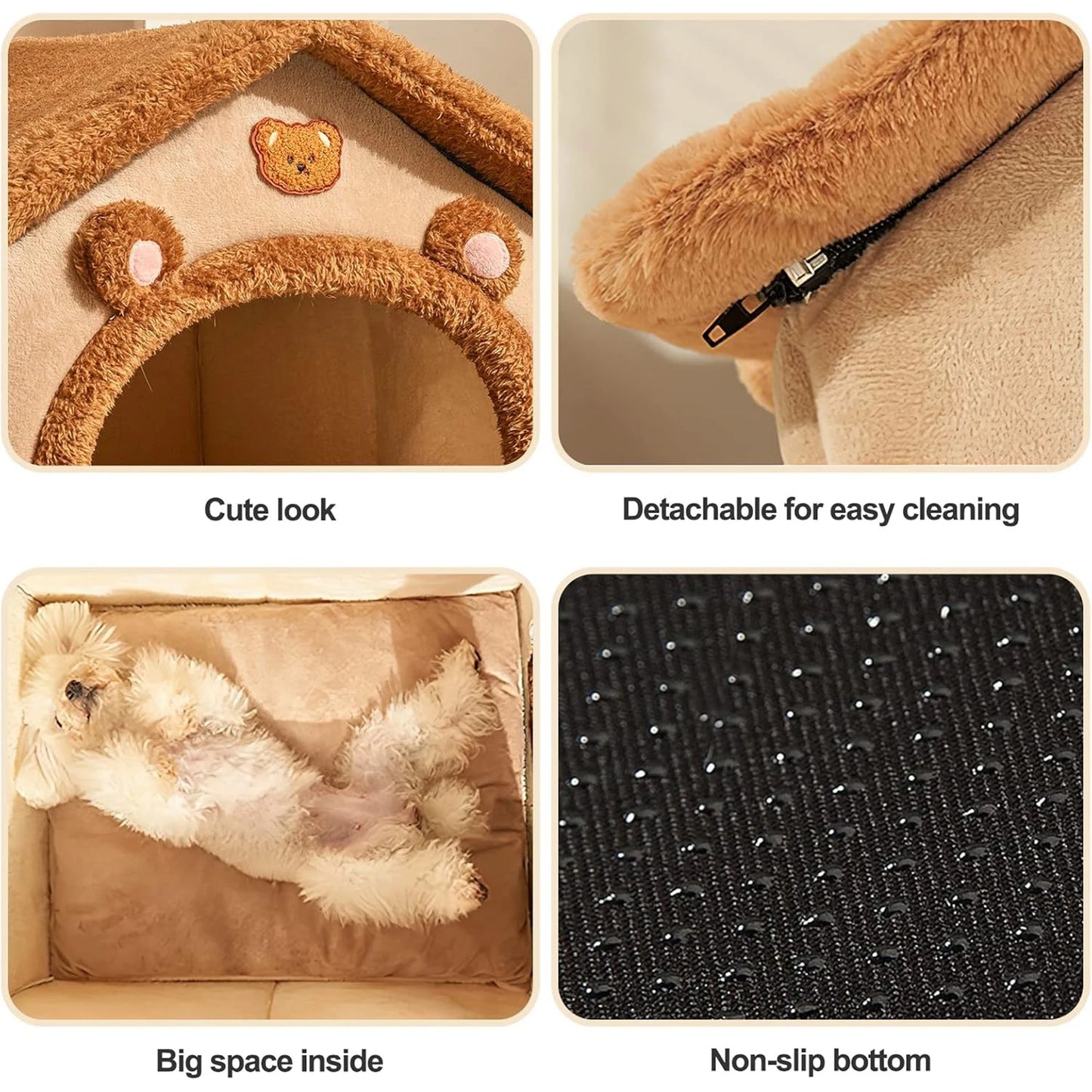 Cozy Indoor Pet Shelter with Soft Cushion