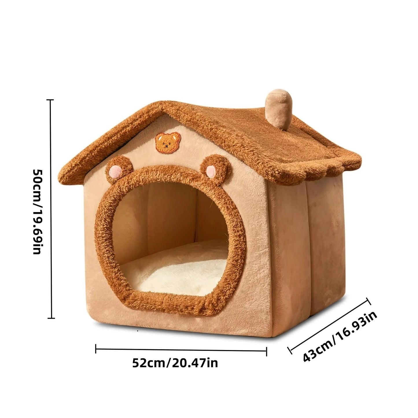 Cozy Indoor Pet Shelter with Soft Cushion