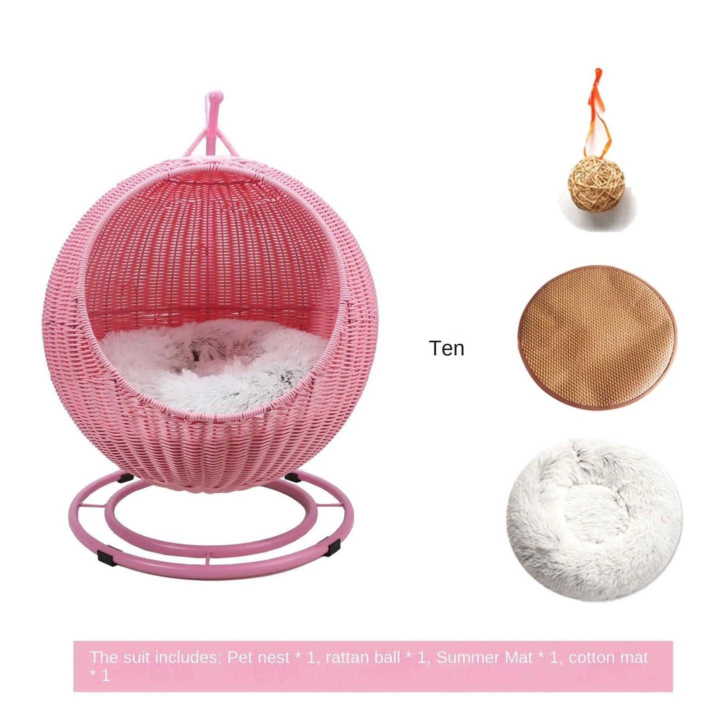 Cane Woven Cat Nest 2025