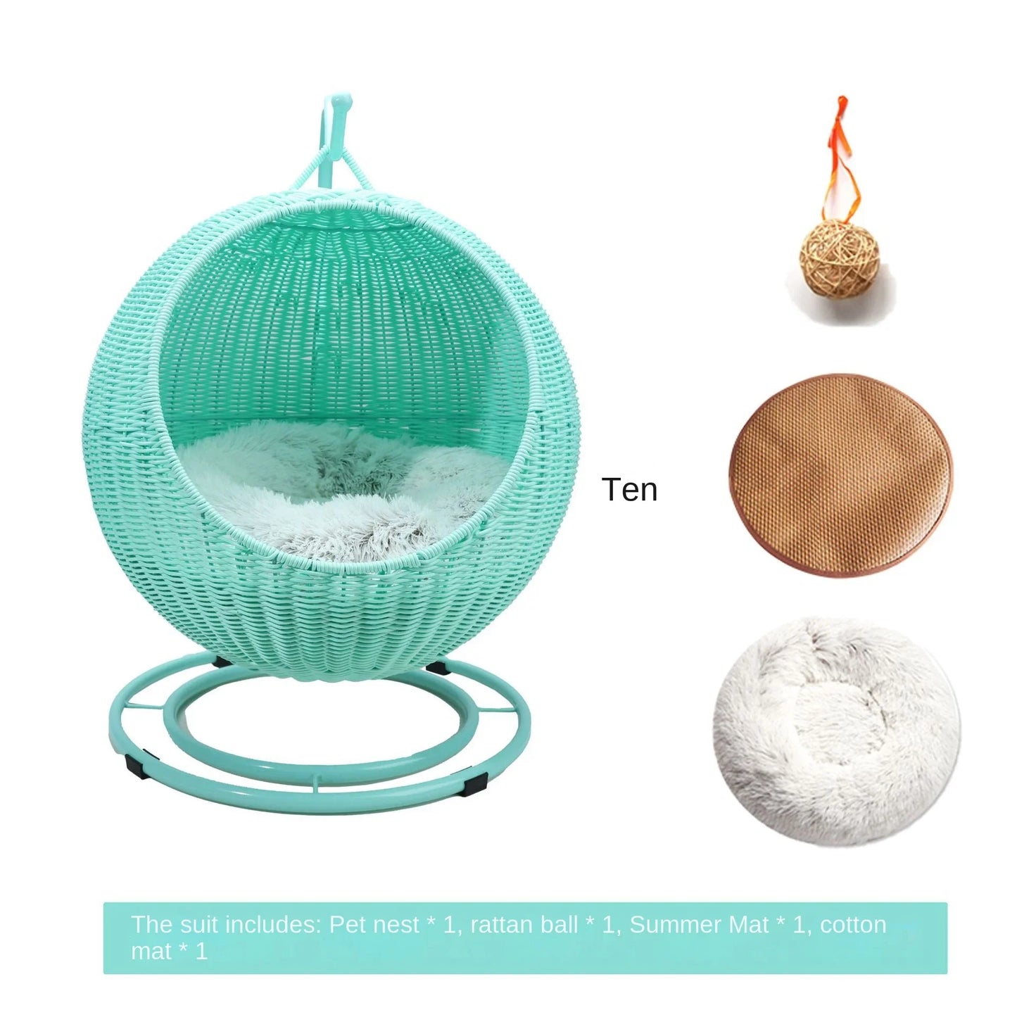 Cane Woven Cat Nest 2025