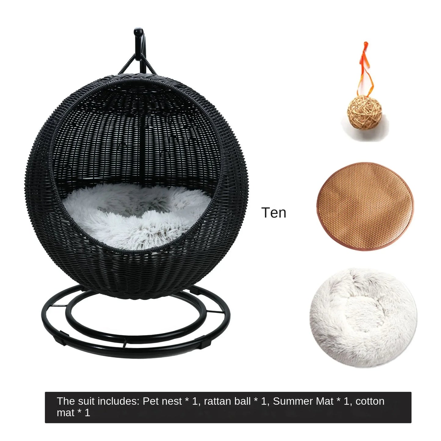 Cane Woven Cat Nest 2025
