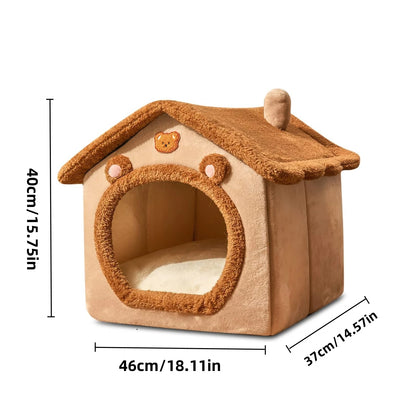 Cozy Indoor Pet Shelter with Soft Cushion