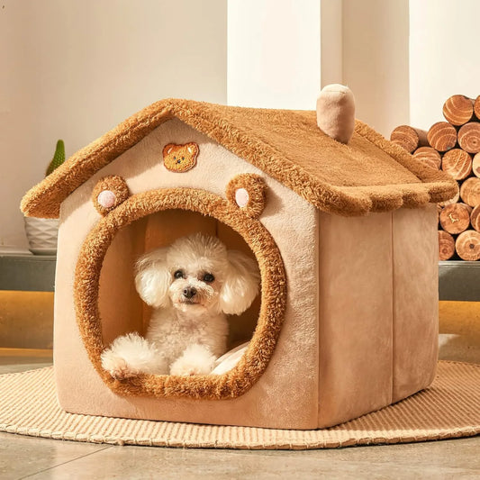 Cozy Indoor Pet Shelter with Soft Cushion