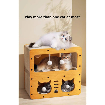 All-Season Cat Scratch Board with Nest