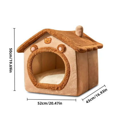 Cozy Indoor Pet Shelter with Soft Cushion