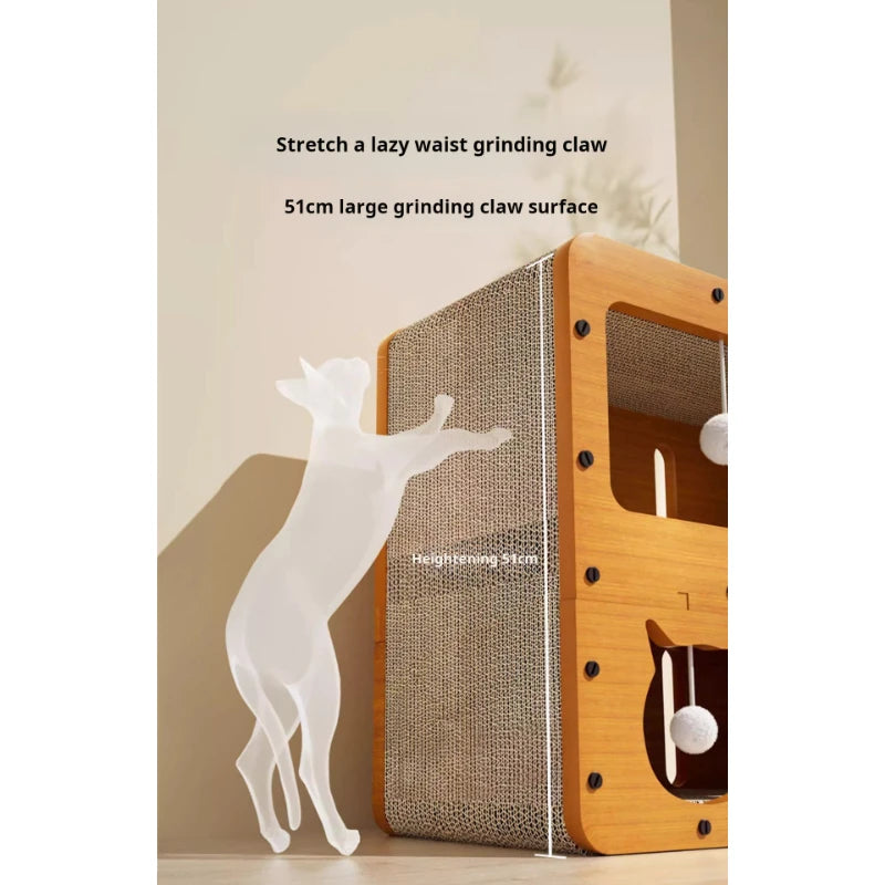 All-Season Cat Scratch Board with Nest