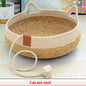 Summer Woven Cat Bed