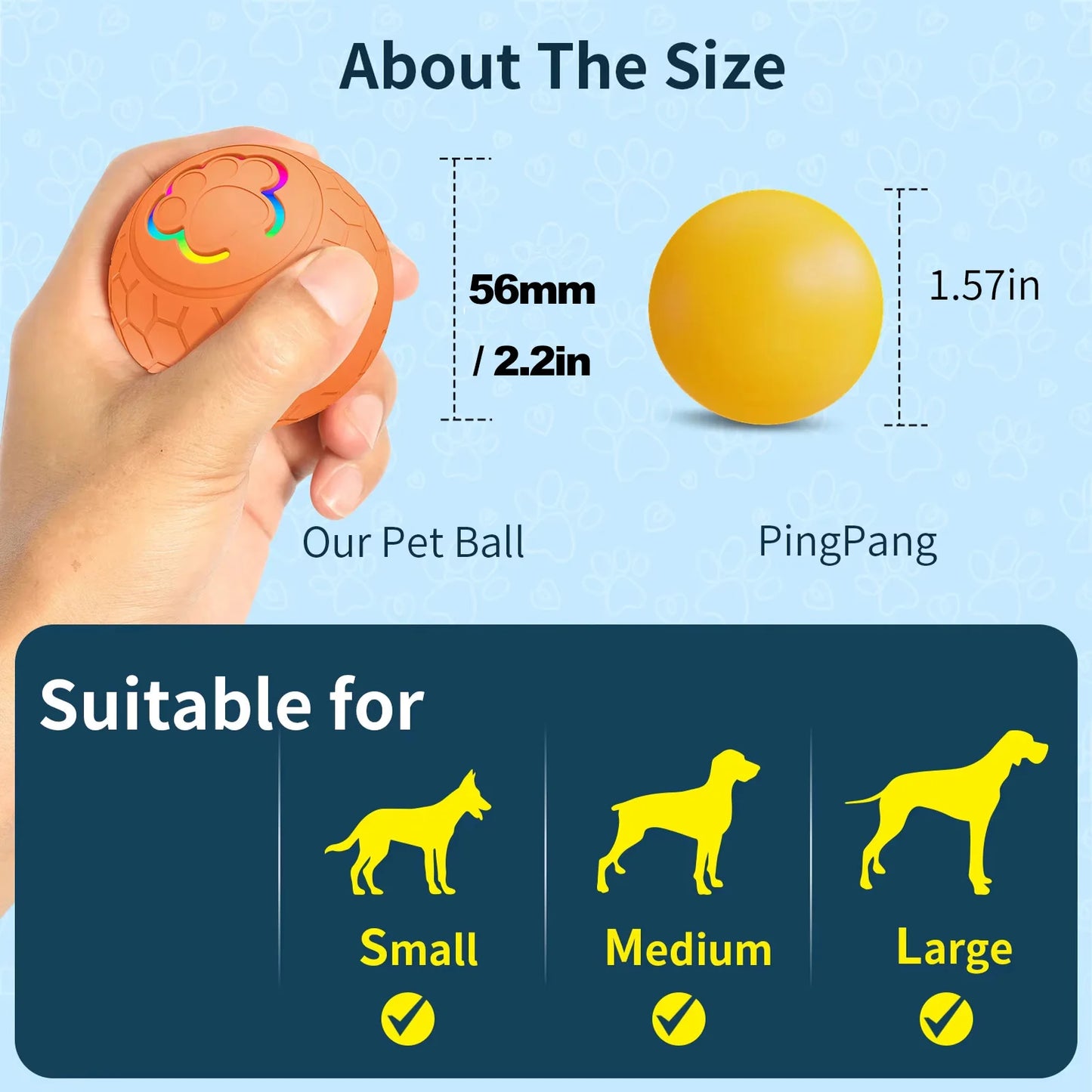 Smart Interactive Pet Toy Ball