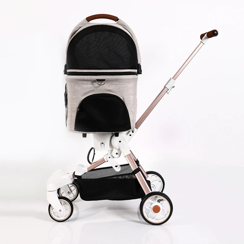 Luxury 4-Wheel Pet Stroller