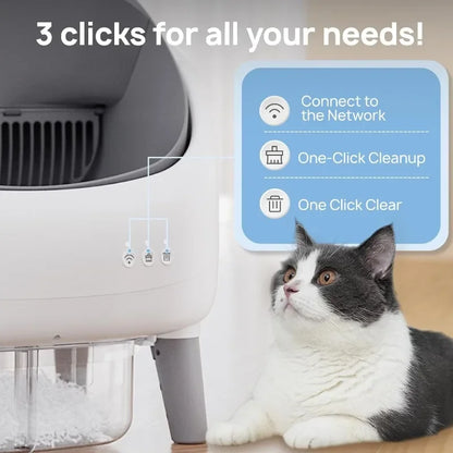 Smart Self-Cleaning Cat Litter Box