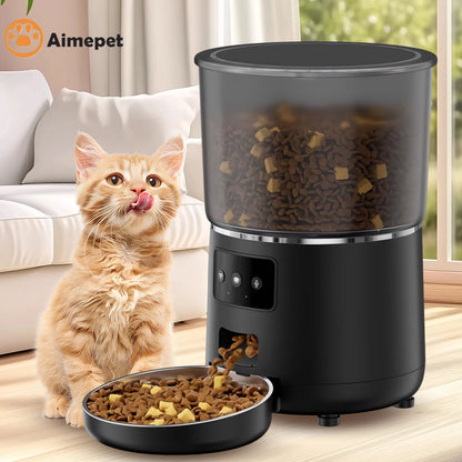 Smart Automatic Pet Feeder with Wi-Fi & Camera